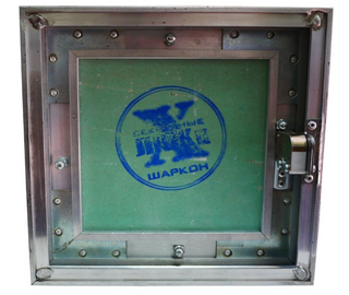 Люк алюминиевый под покраску (короб) 500х500