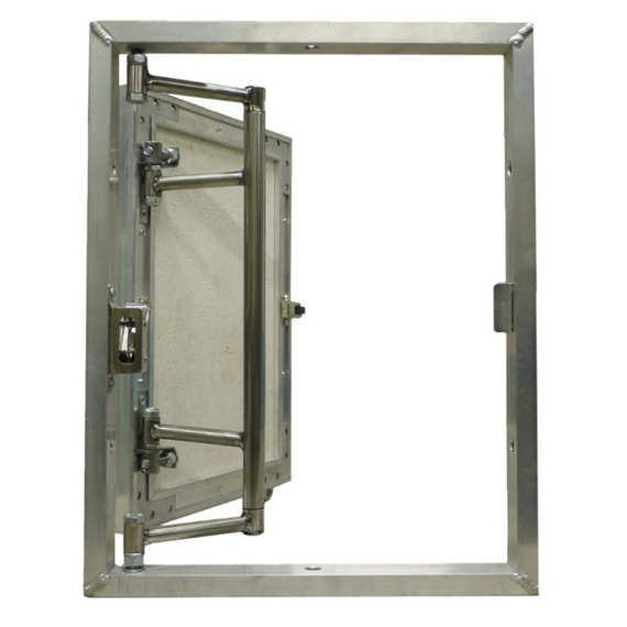 Люк алюминиевый под плитку распашной 400х500