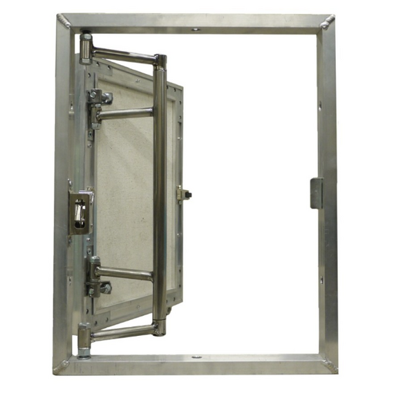 Люк алюминиевый под плитку распашной 500х500