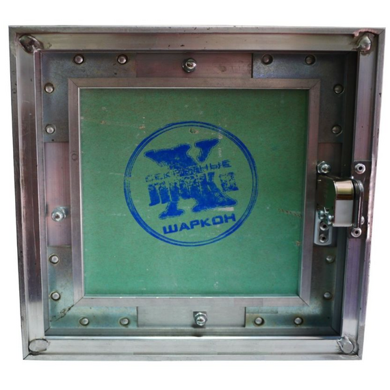 Люк алюминиевый под покраску (короб) 200х300