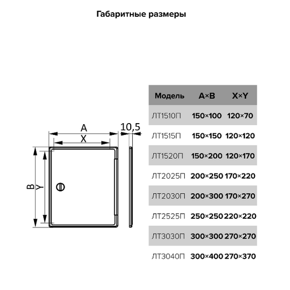 Люк накладной с ручкой-задвижкой 20х30 ЭраЛюк накладной с ручкой-задвижкой 20х30 Эра[image_num]